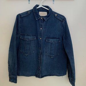 Denim shirt-jacket size S